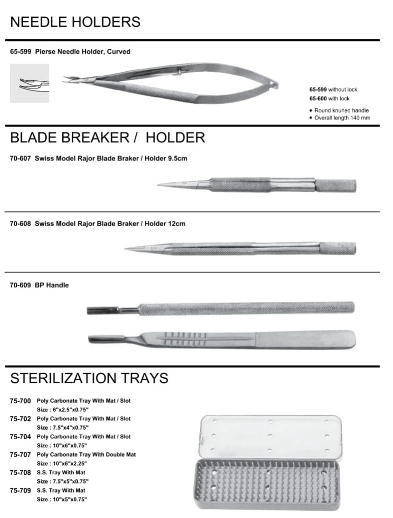 OPTHALMOLOGY Instruments